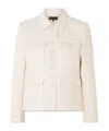 Nili Lotan Jamison Button Down Jacket In White
