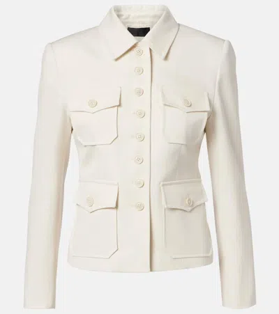 Nili Lotan Jamison Virgin Wool Jacket In White