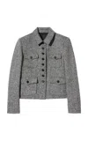 Nili Lotan Jamison Wool Jacket In Gray