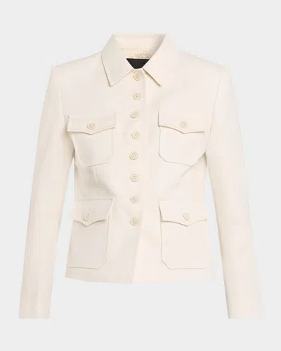 Nili Lotan Jamison Wool Jacket In Neutral