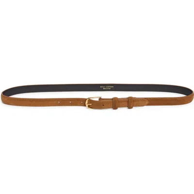 Nili Lotan Jane Suede Belt In Brown