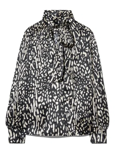 NILI LOTAN JANESE SILK BLOUSE