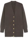 Nili Lotan Jaycee Cardigan In Brown
