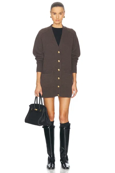 Nili Lotan Jaycee Cardigan In Brown