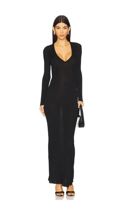 Nili Lotan Maxikleid Iffet Aus Strick In Black