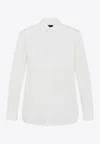 Nili Lotan Jeanette Long-sleeved Shirt In Silk In White