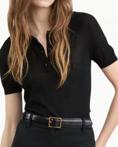 Nili Lotan Jeannelle Short-sleeve Sweater In Black