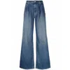 Nili Lotan Denim Wide-leg Jeans In Blue