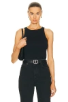Nili Lotan Jennifer Rib Tank Top In Dark Navy