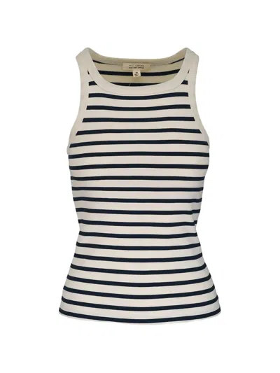 Nili Lotan Jennifer Striped Tank Top In Animal Print