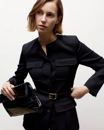 Nili Lotan Jerry Clutch In Black