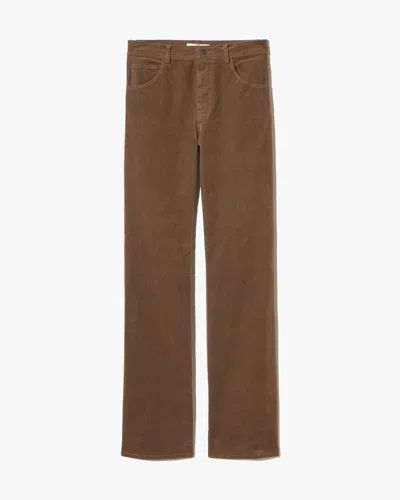 Nili Lotan Joan Corduroy Pant In Brown