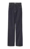 Nili Lotan Joan Cotton Jeans In Blue