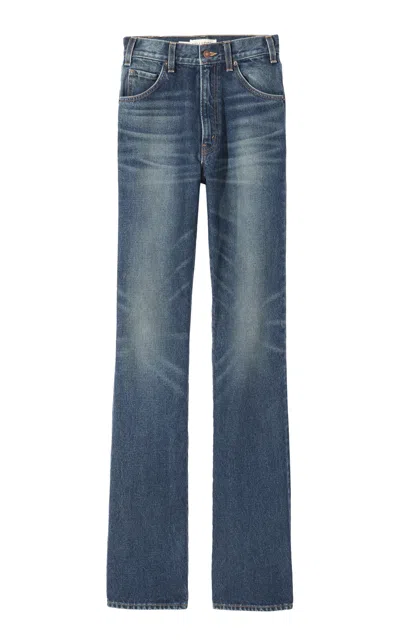Nili Lotan Joan Cotton Jeans In Blue