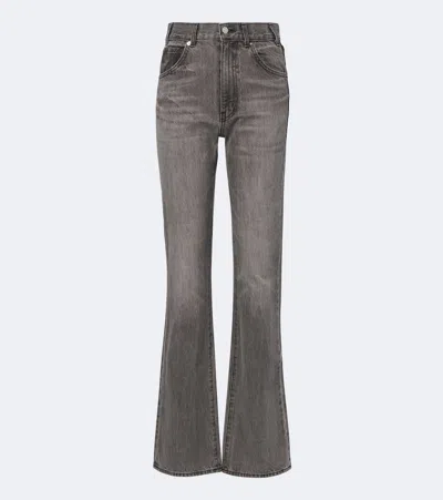 Nili Lotan Joan Flared Jeans In Grey
