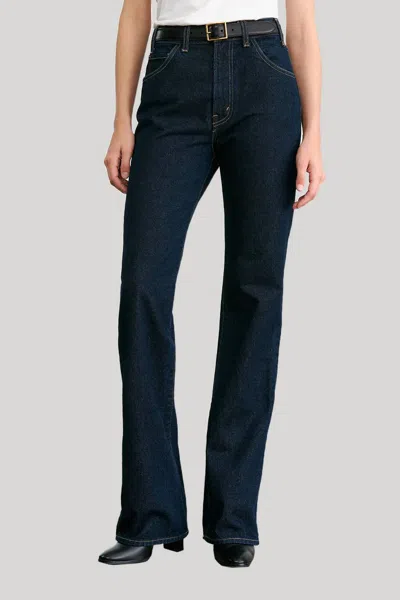 Nili Lotan Joan Jean In Indigo Rinse In Black