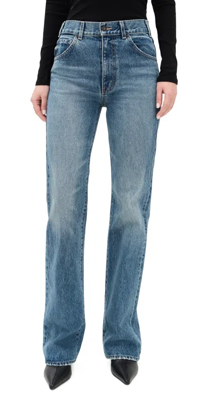 Nili Lotan Joan Jeans Shiloh Wash In Blue