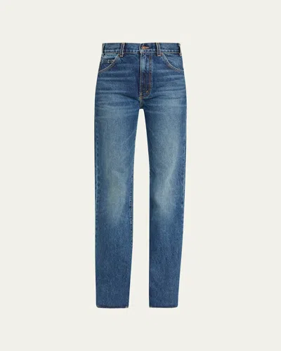 Nili Lotan Joan Straight-leg Jeans In Simon Wash