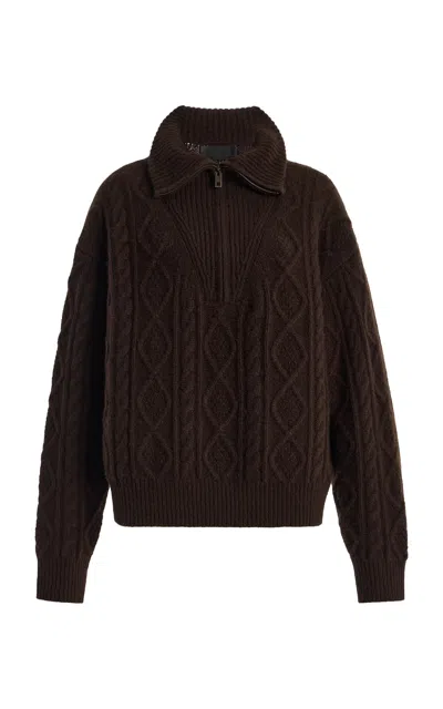Nili Lotan Jori Cashmere Sweater In Brown