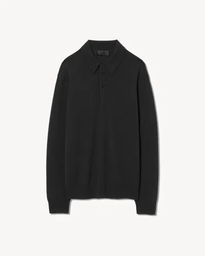 Nili Lotan Jovan Cashmere Polo In Black