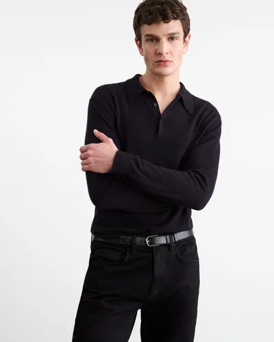 Nili Lotan Jovan Cashmere Polo In Dark Navy