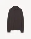 Nili Lotan Jovan Cashmere Polo In Umber