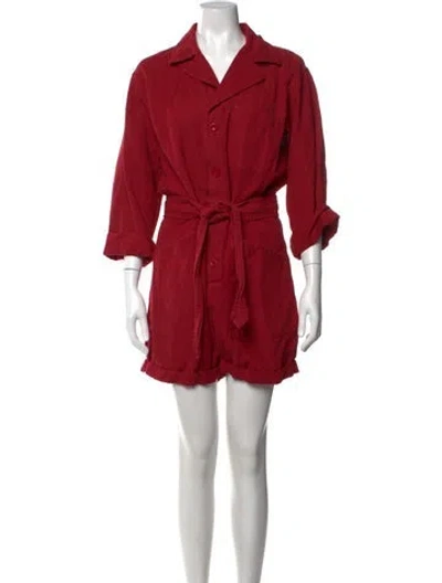 Pre-owned Nili Lotan Jumpsuit In Red