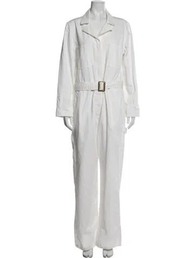 Pre-owned Nili Lotan Jumpsuit In White