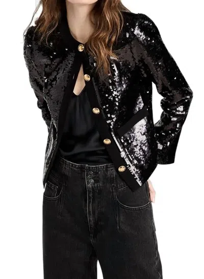 Nili Lotan Katherine Sequin Jacket In Black