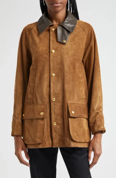 Nili Lotan Kedem Suede Jacket In Martora