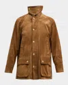 Nili Lotan Kedem Suede Jacket In Multi