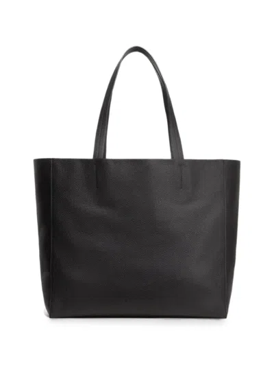 Nili Lotan Keith Grained-leather Tote Bag In Black