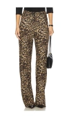 Nili Lotan Kiana Jersey Pant In Animal Print
