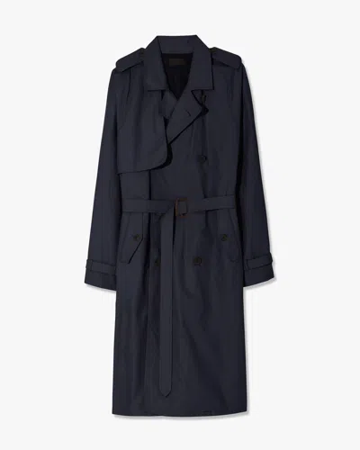 Nili Lotan Kieran Trench Coat In Blue