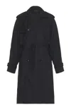 Nili Lotan Kieran Trench Coat In Dark Navy