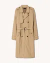 Nili Lotan Kieran Trench Coat In Khaki
