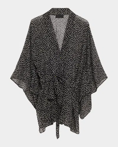 Nili Lotan Kima Silk Kimono In Multi