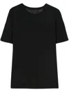 Nili Lotan Kimena Fine-knit T-shirt In Schwarz