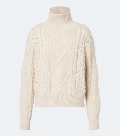 Nili Lotan Kimmy Cable-knit Cotton And Cashmere Sweater In Multi