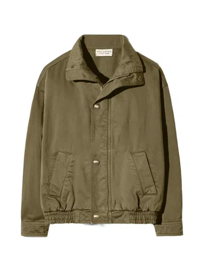 Nili Lotan Klaire Blouson Jacket In Green