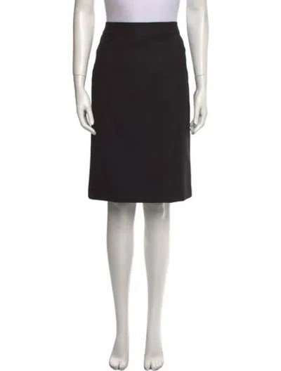 Pre-owned Nili Lotan Knee-length Skirt In Black