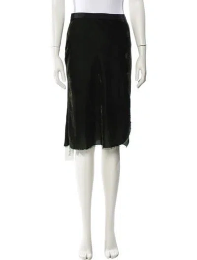 Pre-owned Nili Lotan Knee-length Skirt In Black