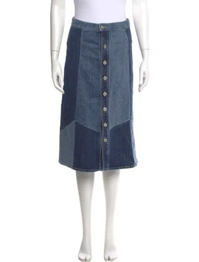 Pre-owned Nili Lotan Knee-length Skirt In Blue
