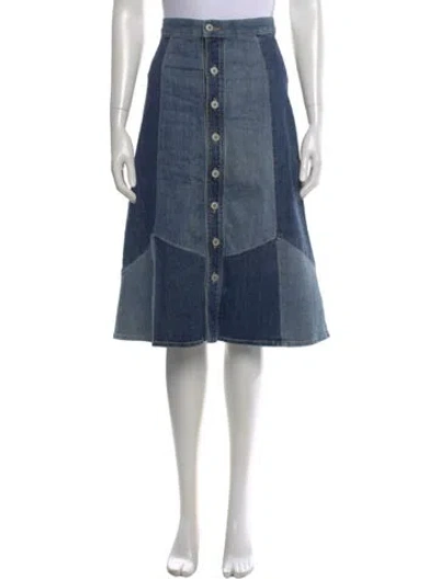 Pre-owned Nili Lotan Knee-length Skirt In Blue