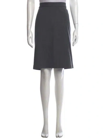 Pre-owned Nili Lotan Knee-length Skirt In Gray