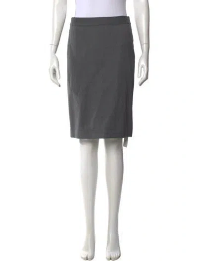 Pre-owned Nili Lotan Knee-length Skirt In Gray