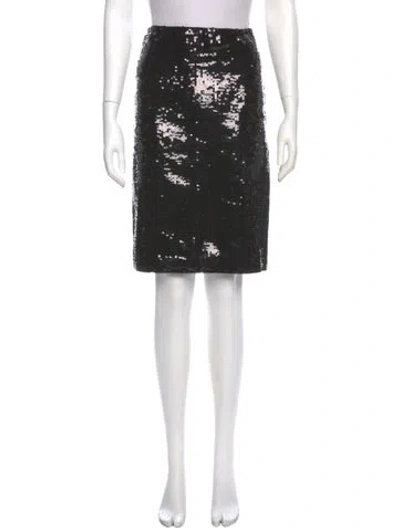 Pre-owned Nili Lotan Knee-length Skirt W/ Tags In Black