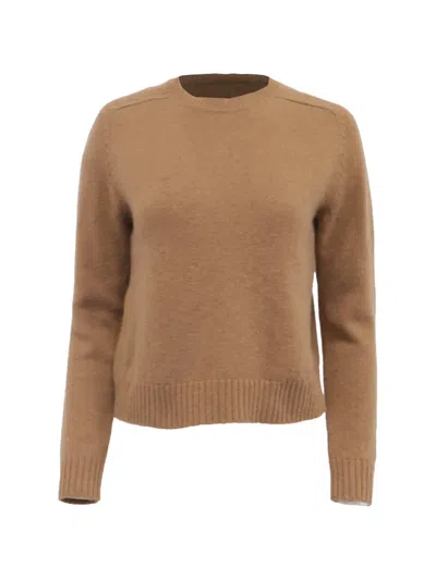 Pre-owned Nili Lotan Knitted Crew-neck Sweater In Brown