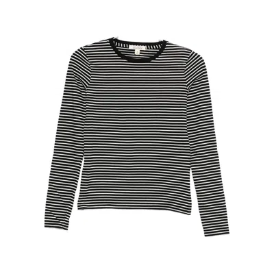 Nili Lotan Striped-pattern T-shirt In Black