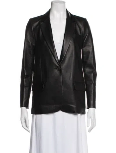 Pre-owned Nili Lotan Lambskin Blazer W/ Tags In Black